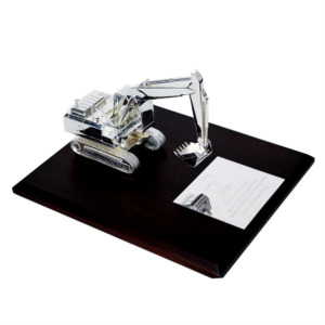 Excavadora con Base y Placa - Plaqué/Madera