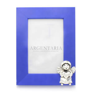 Marco 10×15 Azul Ángel Corazón – Plaqué/Madera*
