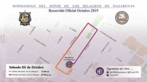 Recorrido Señor de Los Milagros 5 de Octubre