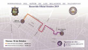 Recorrido Señor de Los Milagros 18 de Octubre