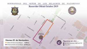 Recorrido Señor de Los Milagros 1 de Noviembre