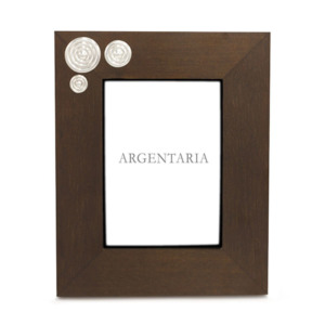 Marco de 13*18 con Ap. Espiral - Plata/Madera