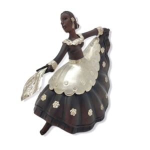 Bailarina Marinera - Plata/Madera**