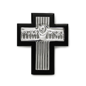 Cruz Última Cena - Peltre/Madera