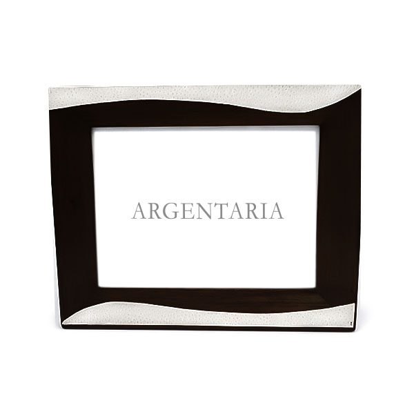 Marco 18x24 Olas - Plata/Madera