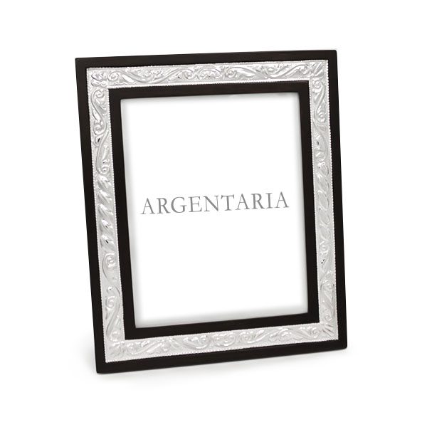 Marco 20x25 Acanalado - Plata/Madera