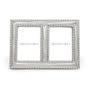 Marco 9x13 Perlado Doble - Plata