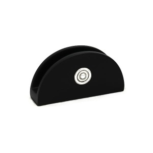 Servilletero con Aplique Espiral - Plata/Madera