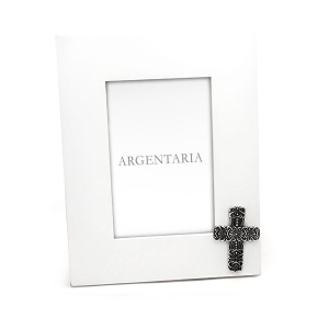 Marco 10x15 Cruz Blanco - Plaqué/Madera
