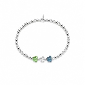 Pulsera Mariposa - Plata/Muranos