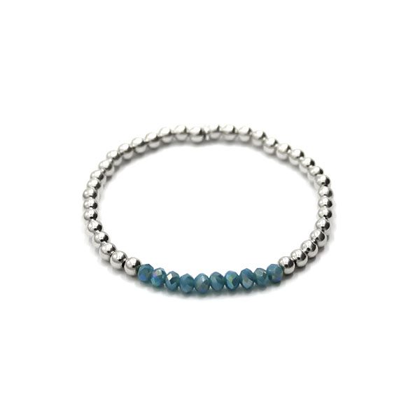 Pulsera Muranos Turquesa - Plata