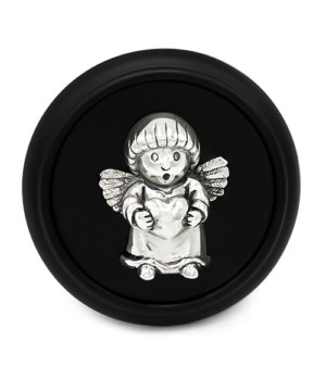Medalla Angel de la Guarda - Plaqué/Madera