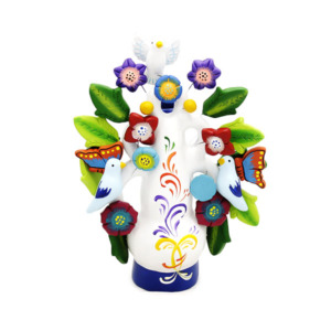 Arbol de la Vida Mediano Blanco - Cerámica