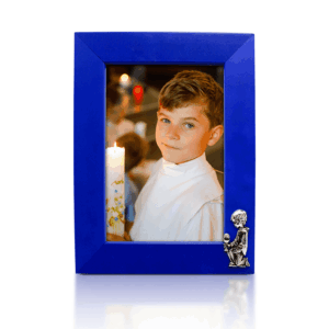 Marco 13x18 Azul 1ra Comunión - Plaqué/Madera