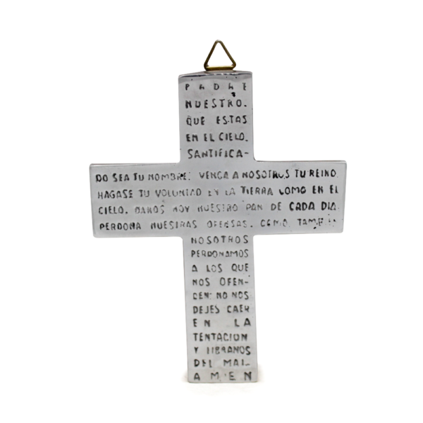 Cruz Padre Nuestro - Peltre