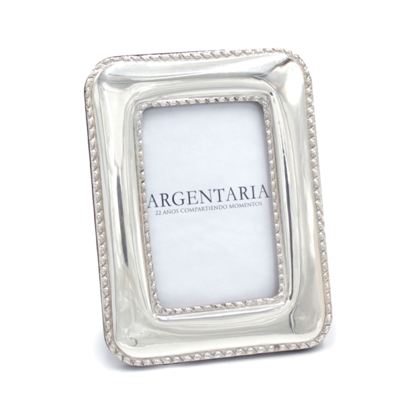 Marco 10x15 Perlado Ancho - Plata