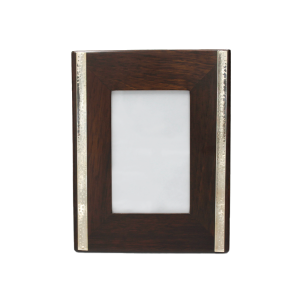 Marco 10x15 Doble Cinta - Plata/Madera
