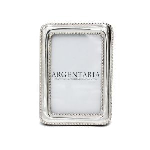 Marco 10x15 Perlado "C" Delgado - Plata