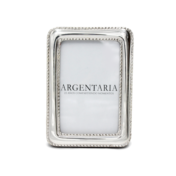 Marco 10x15 Perlado "C" Delgado - Plata