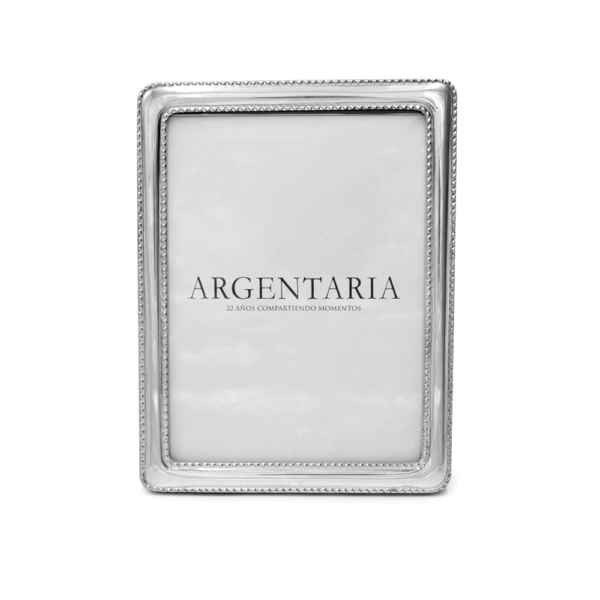 Marco 13x18 Perlado "C" Delgado - Plata