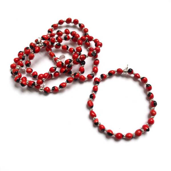 Pulsera Huayruro Bebé - Plata - Imagen 2