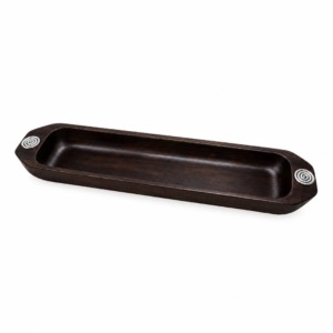 Galletera Grande Espirales - Plata/Madera