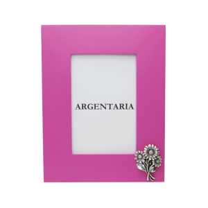 Marco 10x15 Fucsia Girasoles - Plaqué/Madera
