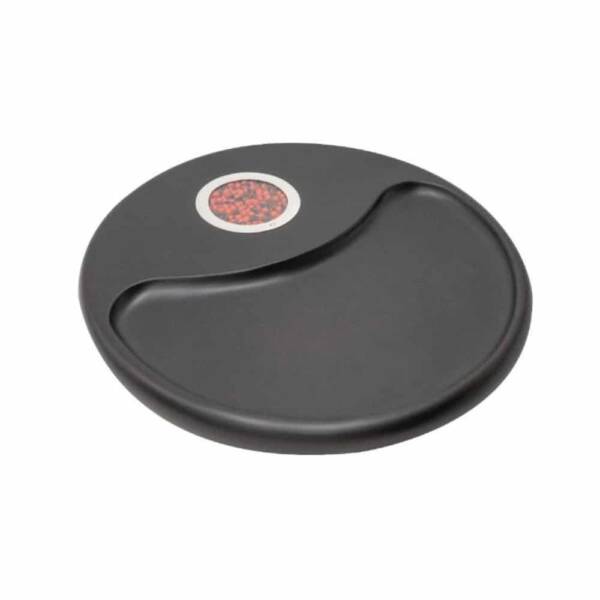 Quesera 20cms con Huayruro - Plata/Madera
