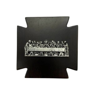 Cruz Última Cena - Plaqué/Madera