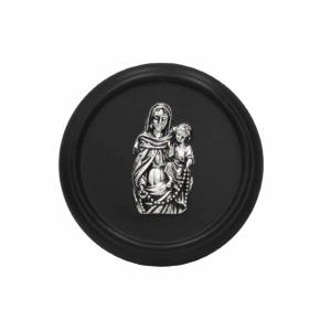 Medalla Oscura Virgen de Rosario - Plaqué/Madera