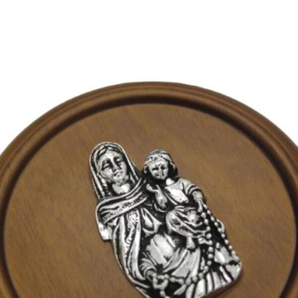 Medalla Virgen de Rosario - Plaqué/Madera - Imagen 2