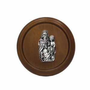 Medalla Virgen de Rosario - Plaqué/Madera