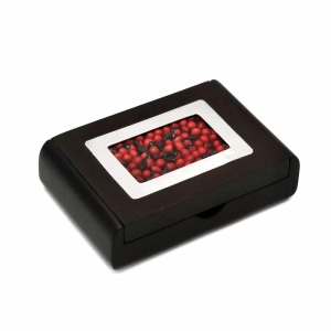 Tarjetero Huayruro - Plata/Madera