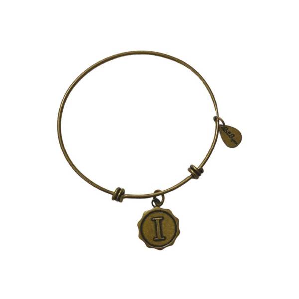 Pulsera Dorada Letra "I" - Bijoutería