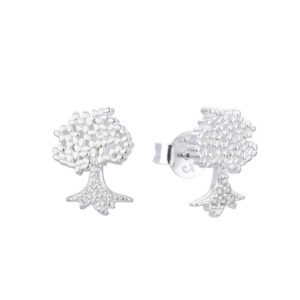 Arete Arbol De La Vida - Plata