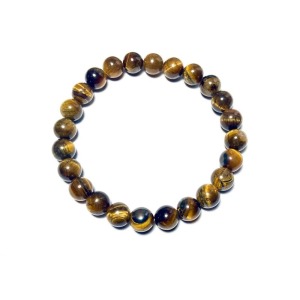 Pulsera Ojo de Tigre 8mm para El - Piedra