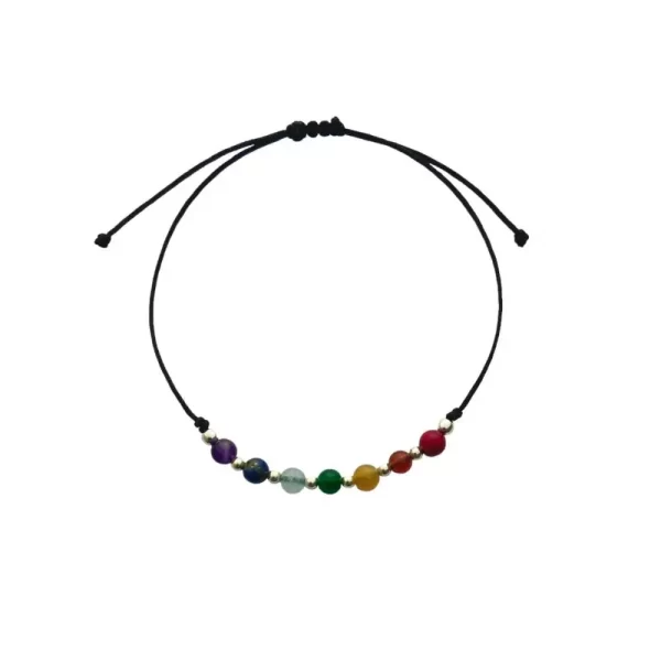 Pulsera 7 Chakras - Hilo y Plata