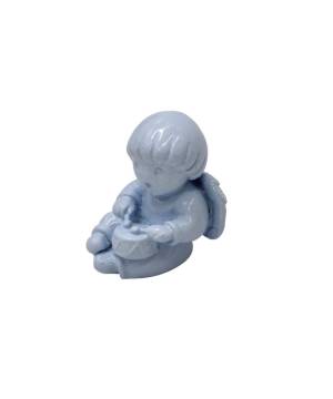 Ángel Mini Timbal Celeste Pastel - Resina