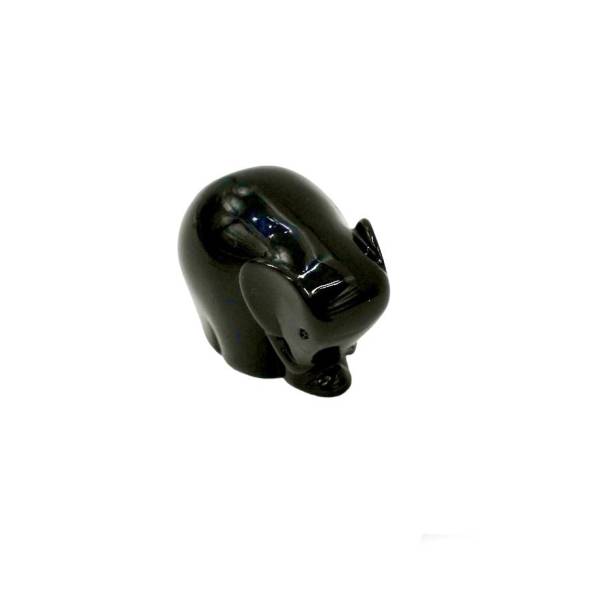 Elefante Mini Negro - Resina - Imagen 2