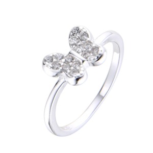 Anillo Mariposa Niña - Plata - Talla2