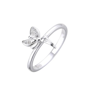 Anillo Hada Brillos Talla 6 - Plata