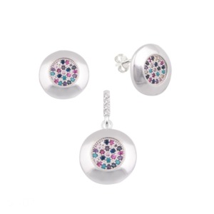 Juego Circular Multicolor - Plata
