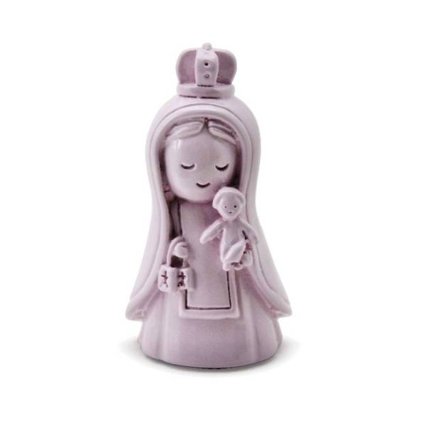 Virgen del Carmen Rosa Pálido - Resina