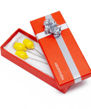 Juego de 3 Tulipanes Mini Amarillos  - Resina