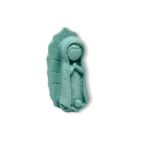 Virgen de Guadalupe Chica Turquesa - Resina - Imagen 2