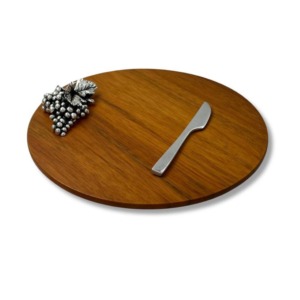 Tabla de Queso 18cm Uva Chica - Plaqué/Madera