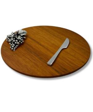 Tabla de Queso 18cm Uva Chica - Plaqué/Madera
