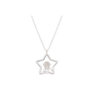 Collar Estrella y Astronauta - Plata
