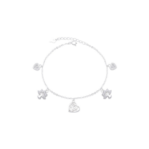 Pulsera Dijes Colgantes - Plata