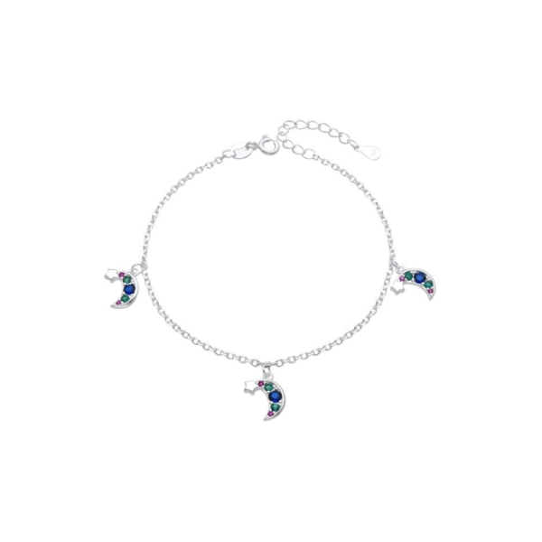 Pulsera Luna y Estrella - Plata